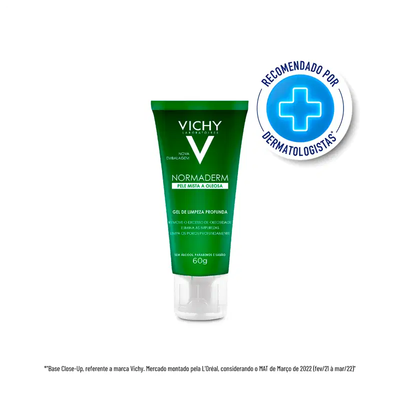 Vichy Normaderm Limpeza Profunda - Gel de Limpeza Facial 60g