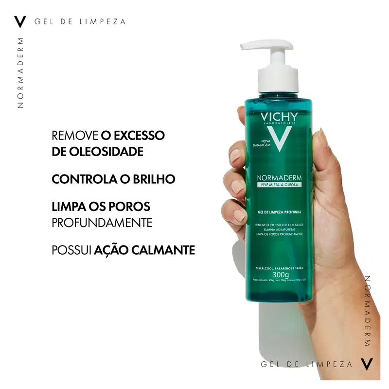 Vichy Normaderm Limpeza Profunda - Gel de Limpeza Facial 60g