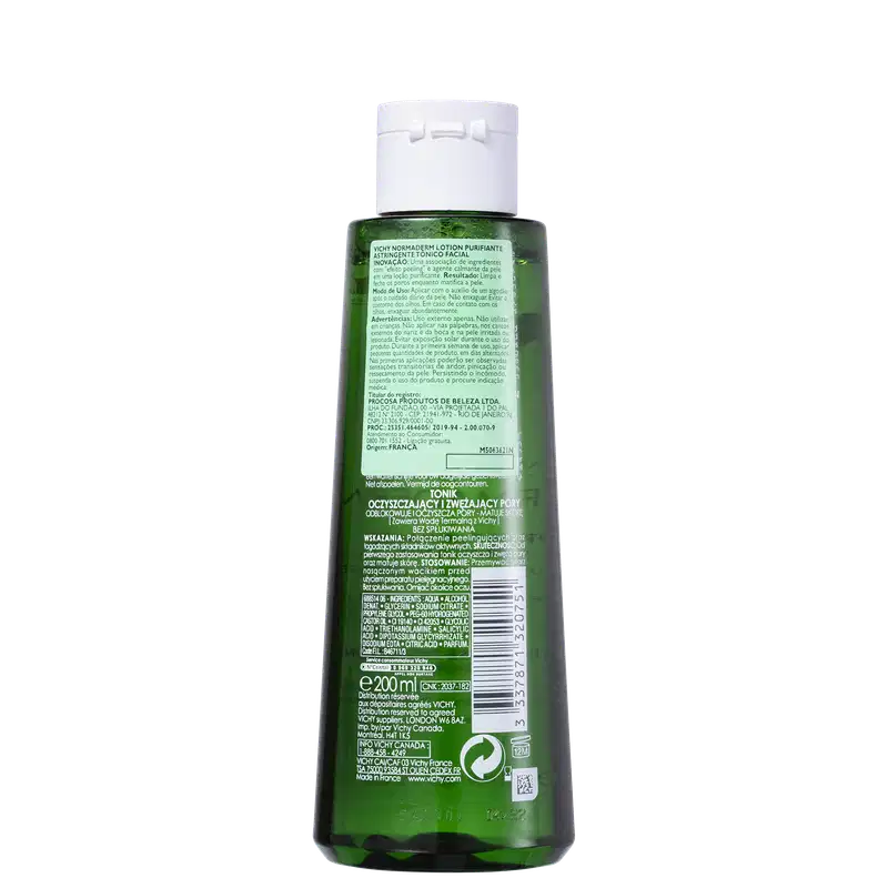 Vichy Normaderm Adstringente - Tônico Facial 200ml