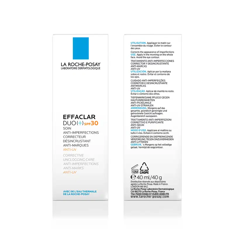 La Roche-Posay Effaclar Duo+ FPS30 - Tratamento para Acne 40ml