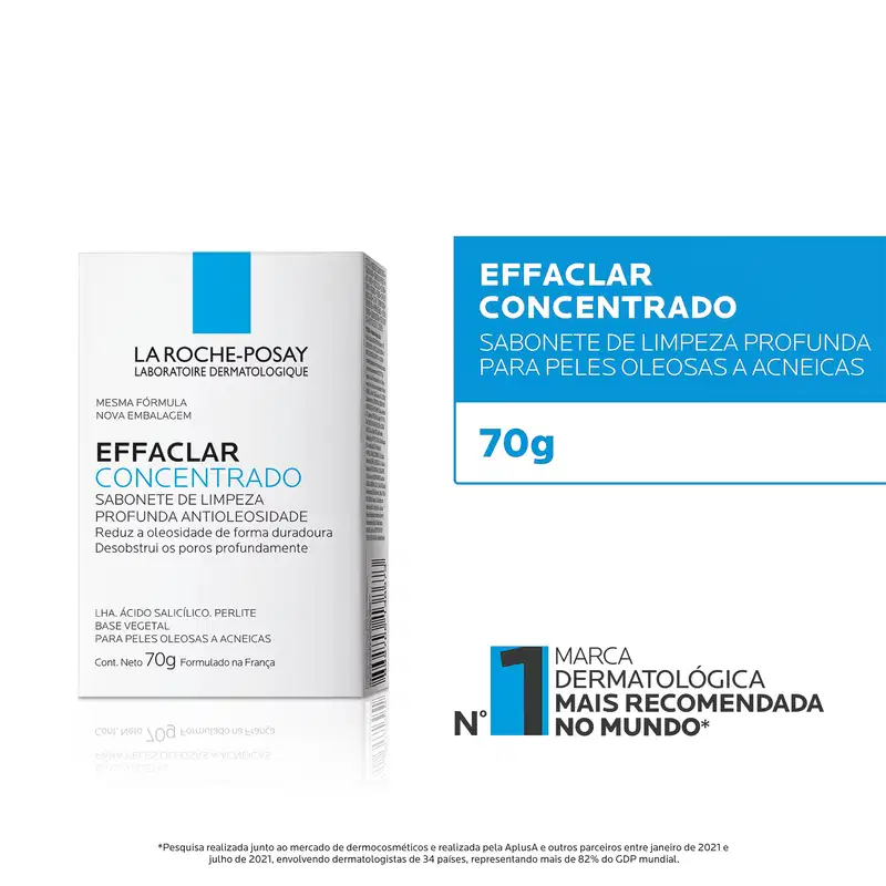 La Roche-Posay Effaclar Concentrado - Sabonete em Barra Facial 70g