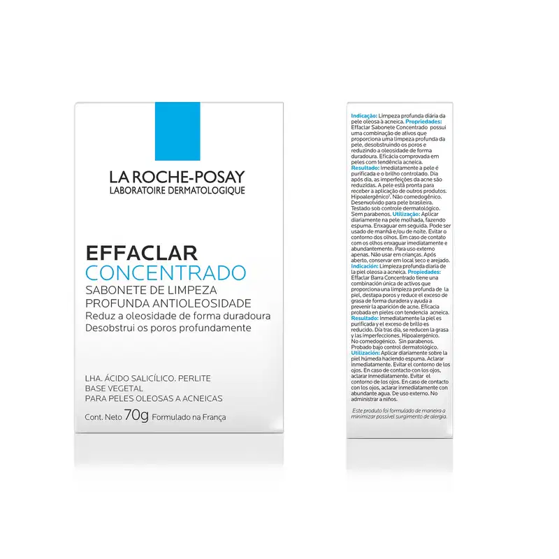 La Roche-Posay Effaclar Concentrado - Sabonete em Barra Facial 70g