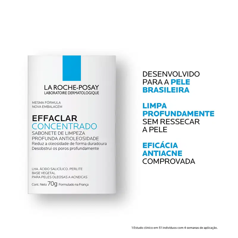 La Roche-Posay Effaclar Concentrado - Sabonete em Barra Facial 70g