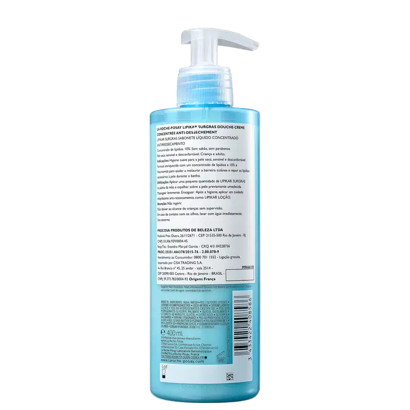 La Roche-Posay Lipikar Surgras - Sabonete Líquido 400ml