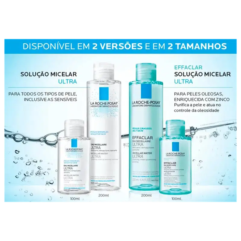 La Roche-Posay Effaclar Solução Ultra - Água Micelar 200ml