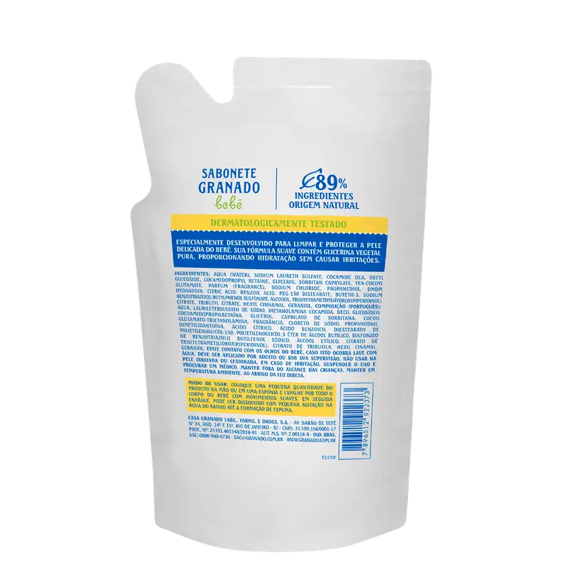 Granado Bebê Glicerina - Sabonete Líquido Refil 250ml