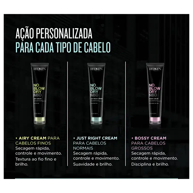 Redken No Blow Dry Bossy - Creme Acelerador de Secagem 150ml 