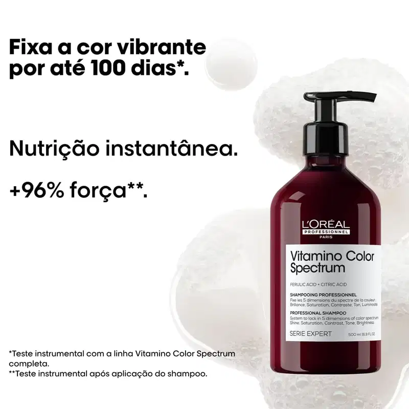 Kit L'Oréal Professionnel Vitamino Color Spectrum Trio Home Care, 3 produtos.