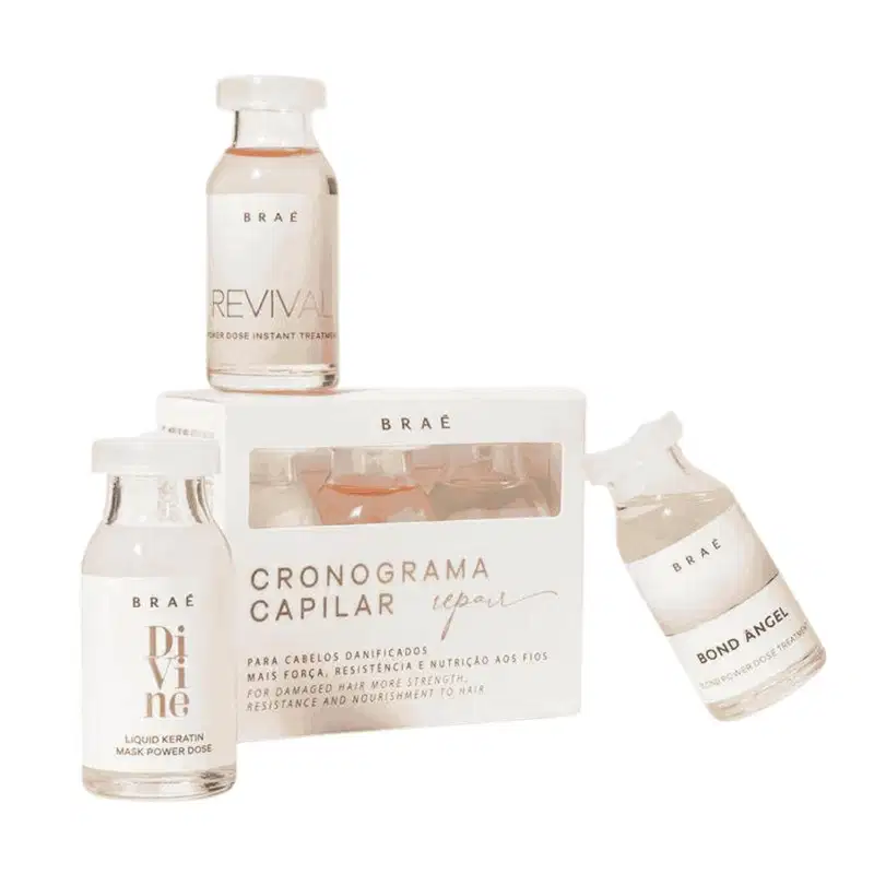 Cronograma Capilar Reparação Intensiva Braé Repair 3x13ml