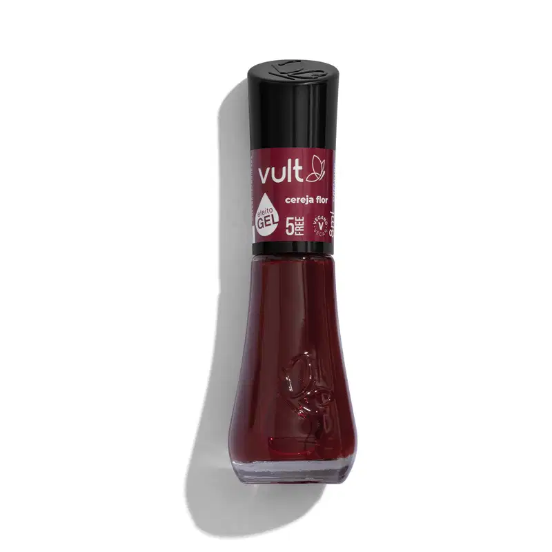 Esmalte Cremoso Vermelho Cereja Flor 5Free  8ml