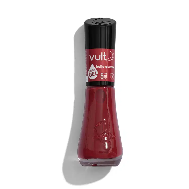 Esmalte Cremoso Vermelho Beijo Quente 5Free  8ml