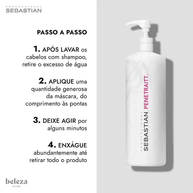 Sebastian Professional Penetraitt Masque - Máscara de Tratamento Reconstrutor 500ml