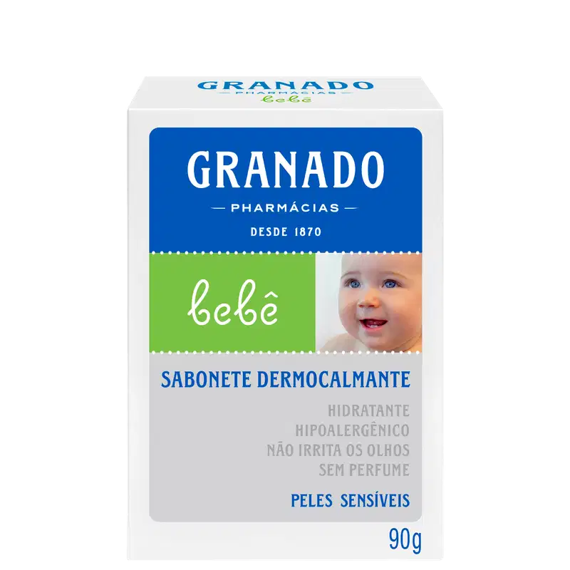 Granado Bebê Dermocalmante Peles Sensíveis - Sabonete em Barra 90g