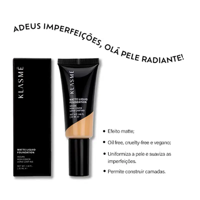 Klasme Matte F004 - Base Líquida 35g