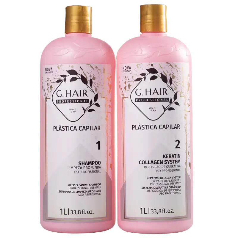 Kit G.Hair Plástica Capilar Marroquina Salon (2 Produtos)