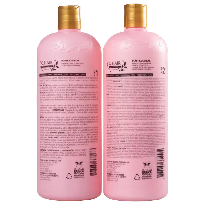 Kit G.Hair Plástica Capilar Marroquina Salon (2 Produtos)
