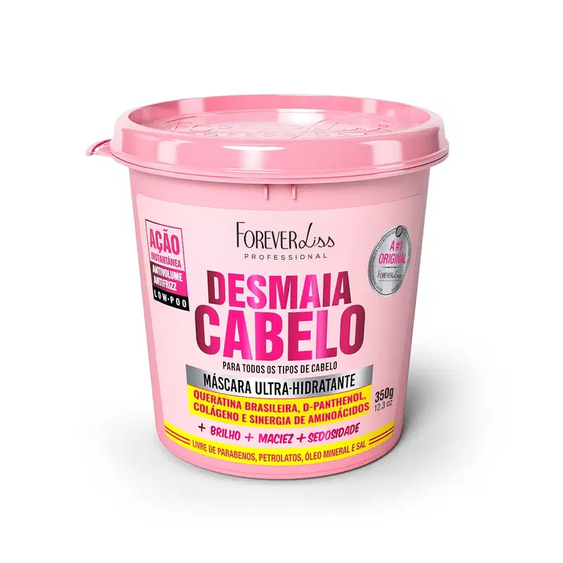 Forever Liss Professional Desmaia Cabelo - Máscara de Hidratação 350g