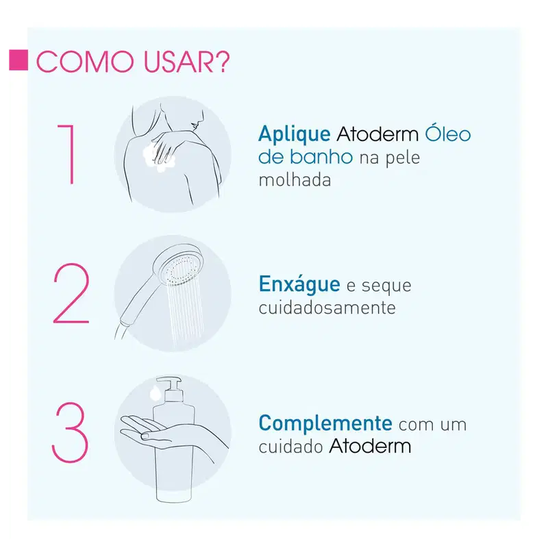 Bioderma Atoderm Higiene Hidratante Diária - Óleo de Banho 200ml