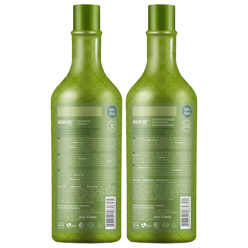 Kit Inoar Argan Oil System Argan Oil Salon Duo (2 Produtos)