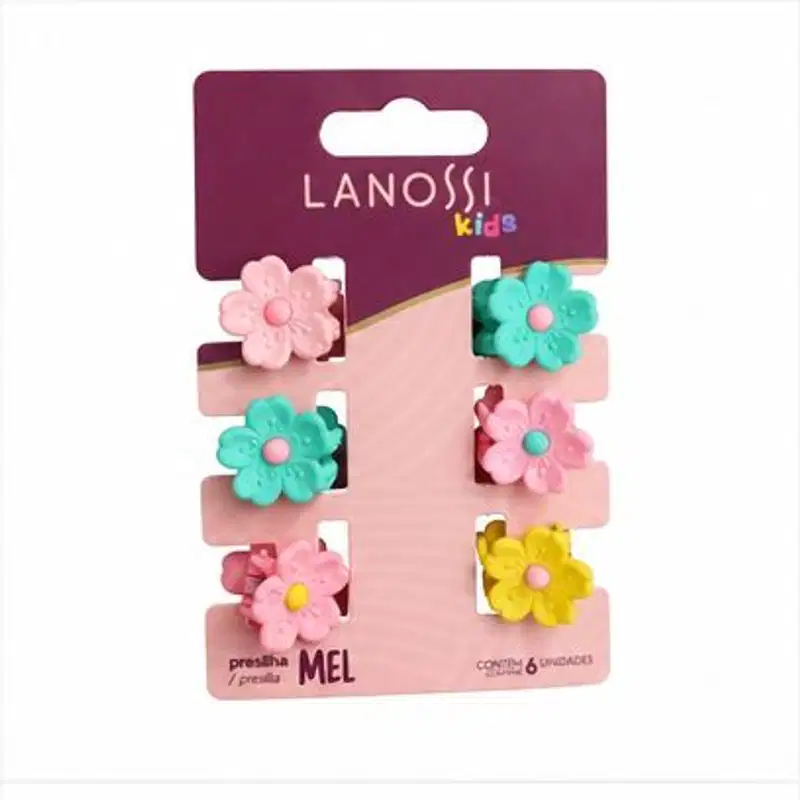 Presilha de Cabelo Lanossi Mel Kids – Acessório Infantil Delicado, Fixação Suave e Confortável
