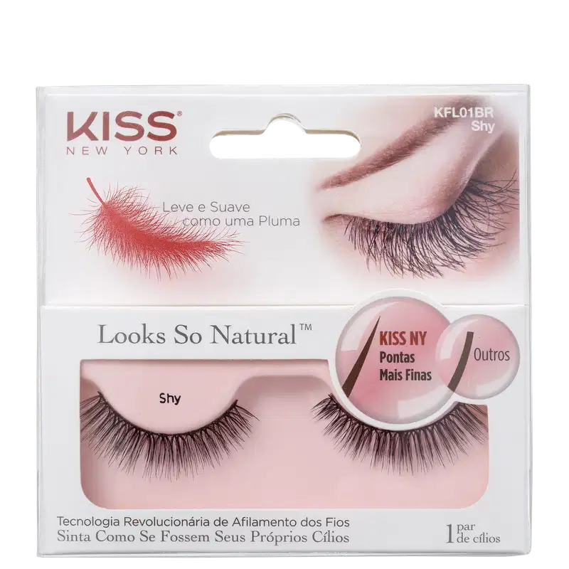 Kiss New York Looks So Natural Shy - Cílios Postiços 2g