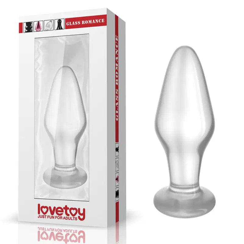Plug Anal de Vidro Cônico Glass Romance 10cm x 3,5cm Lovetoy
