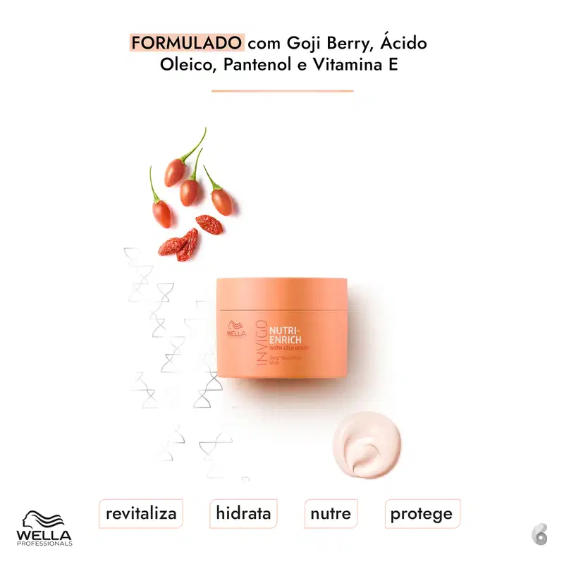 FORMULADO com Goji Berry, Ácido Oleico, Pantenol e Vitamina E