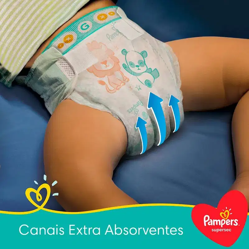 Pampers Supersec M Com 40 Unidades