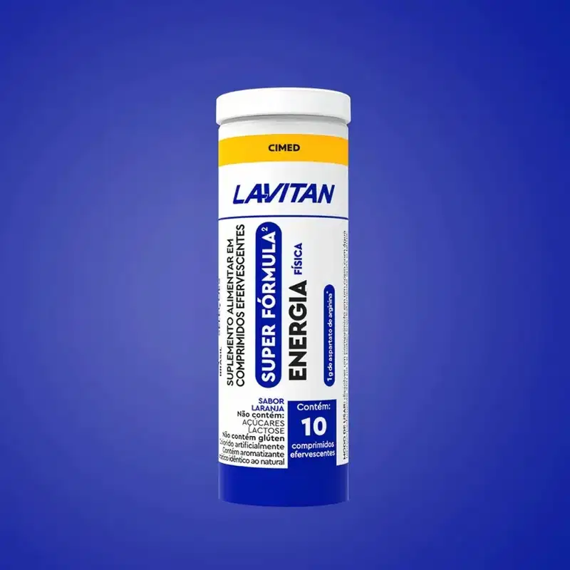 Kit Polivitamínico Lavitan Efervescente Energia Física e Mental 20 comprimidos