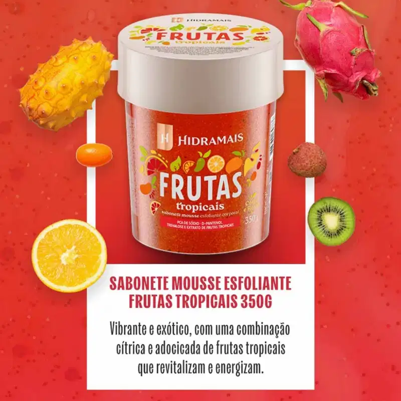 Esfoliante Corporal Hidramais - Frutas Tropicais - 350g