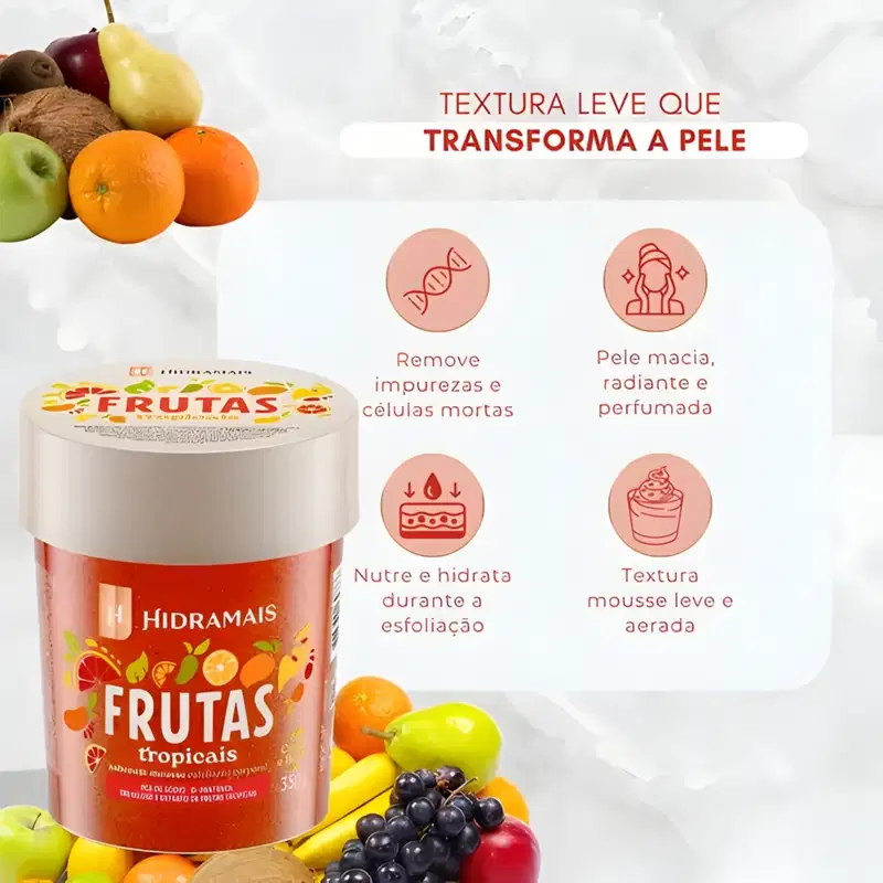 Esfoliante Corporal Hidramais - Frutas Tropicais - 350g