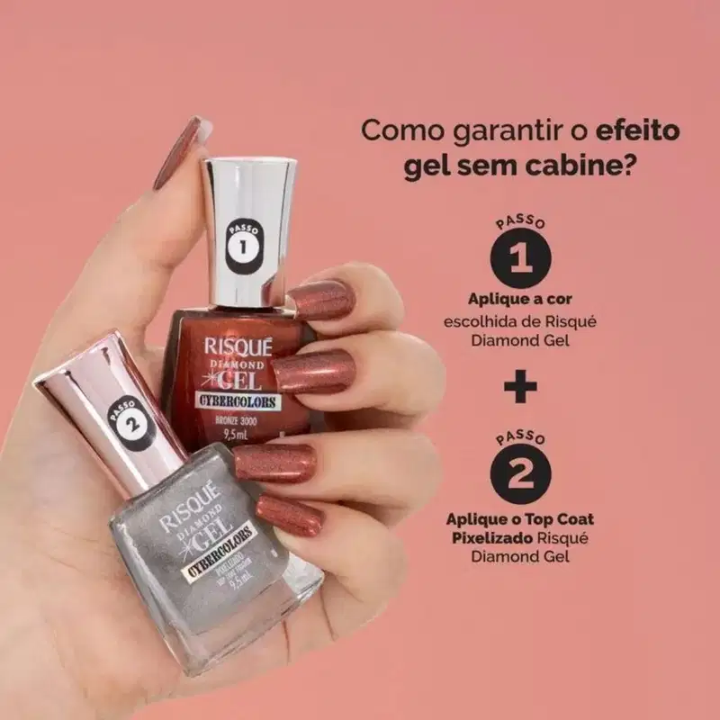 Esmalte Risqué Gel Bronze 3000 9,5ml