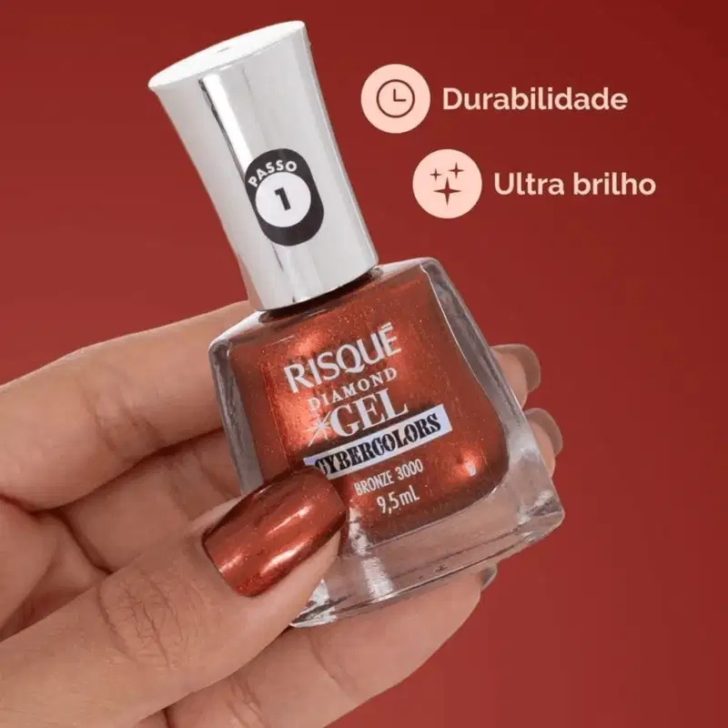 Esmalte Risqué Gel Bronze 3000 9,5ml