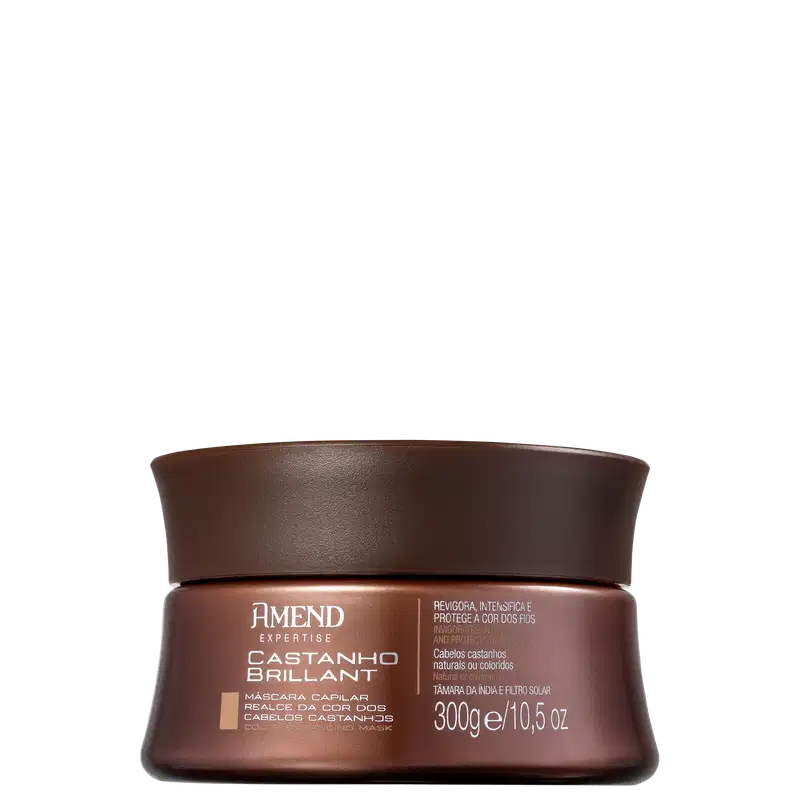 Amend Castanho Brilliant Realce da Cor - Máscara Capilar 300g