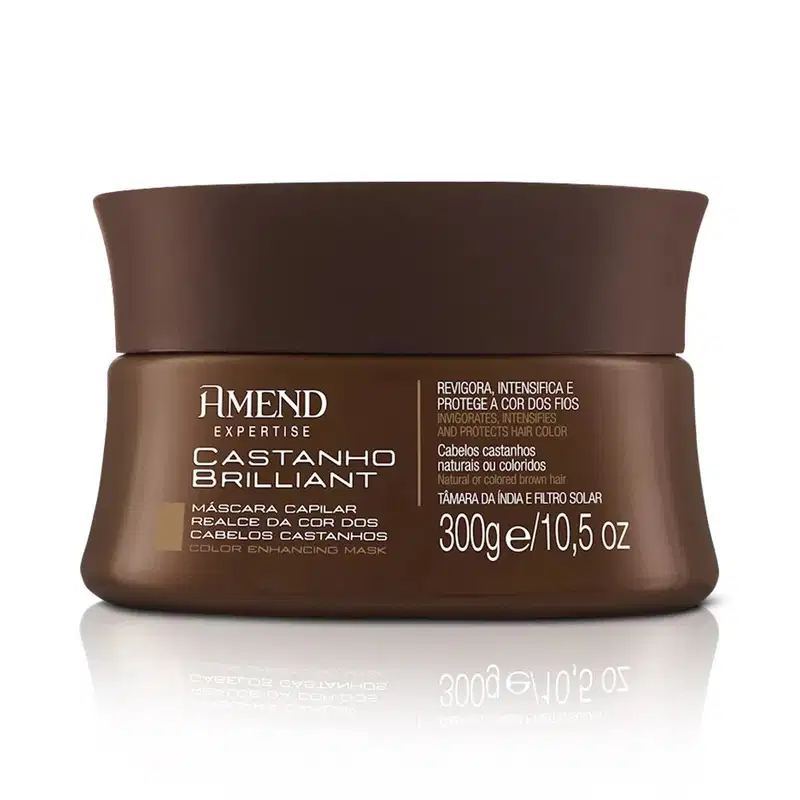 Amend Castanho Brilliant Realce da Cor - Máscara Capilar 300g