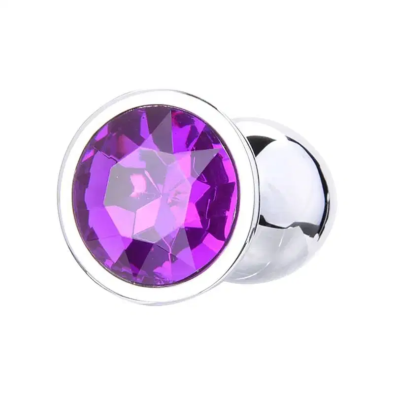 Plug Anal Joia M com Cristal - Lilás