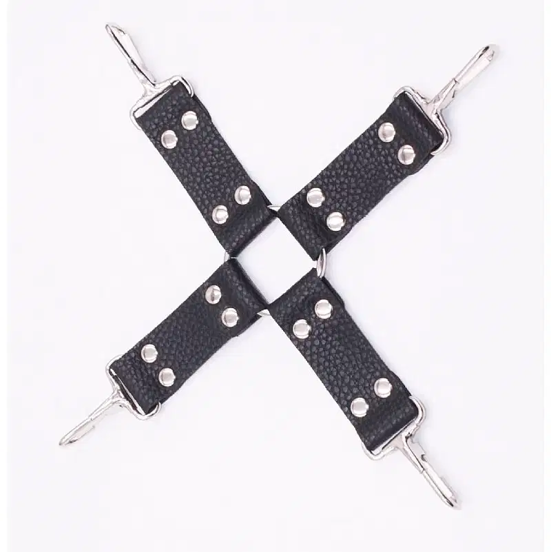 Kit Bondage BDSM 7 Peças c/ Coleira Guia Mordaça Algema Tornozeleira e Chicote