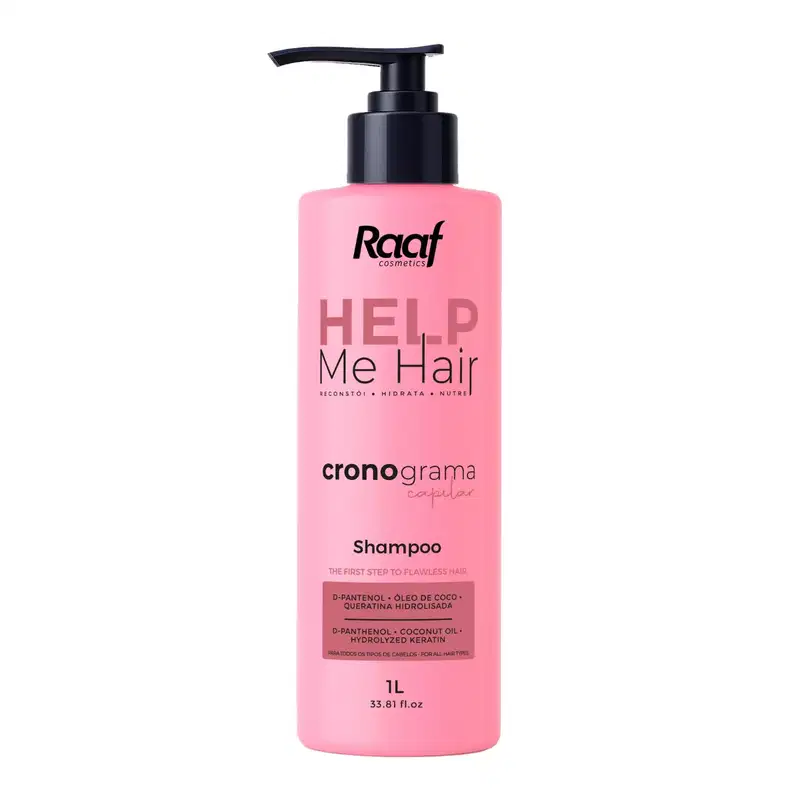 Shampoo Nutritivo Help Me Hair Raaf Cosmetics - 1L