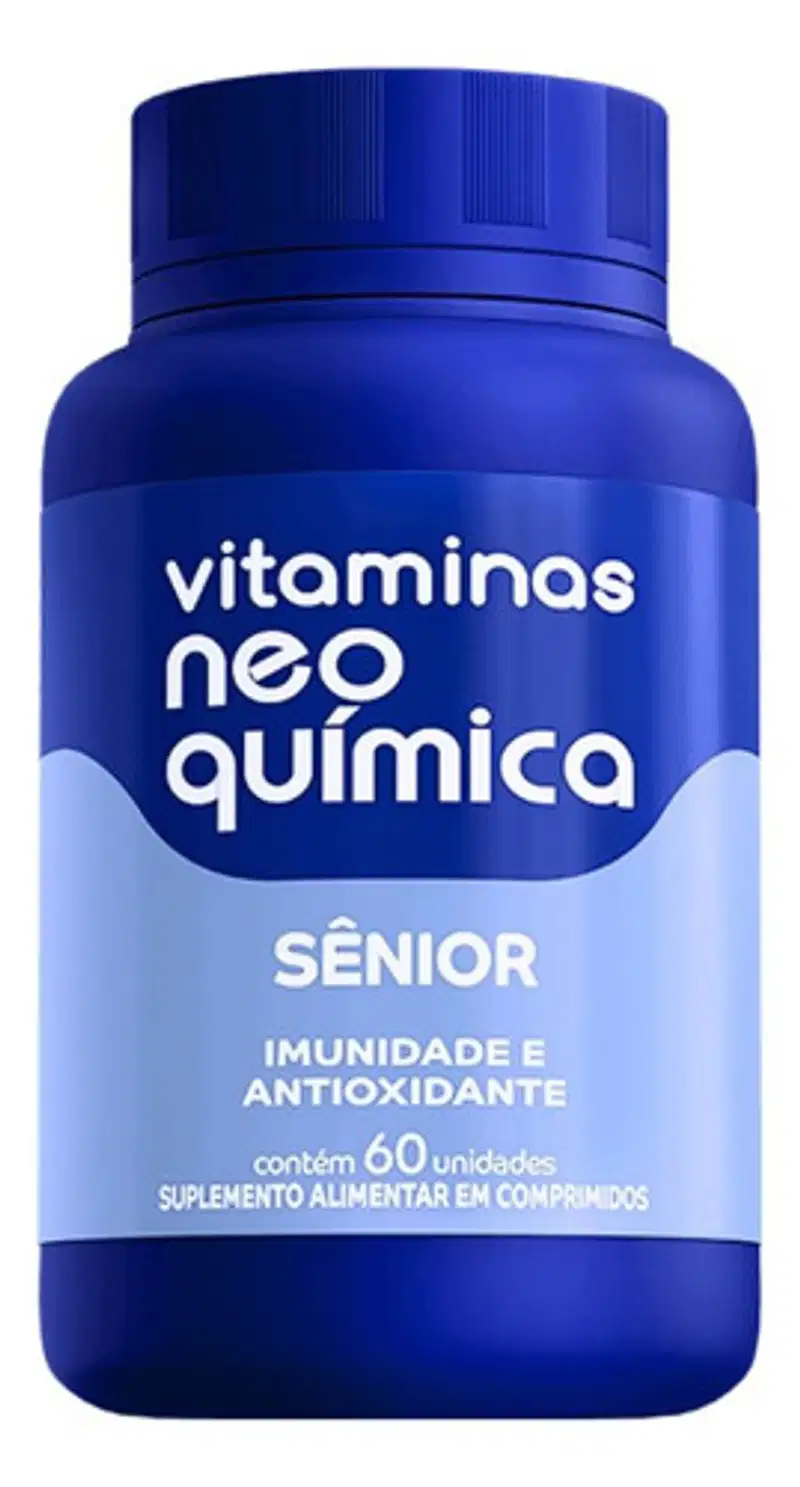 Kit 12 Vitaminas De Sênior 60 Cp Neo Quimica Sabor:Sem sabor
