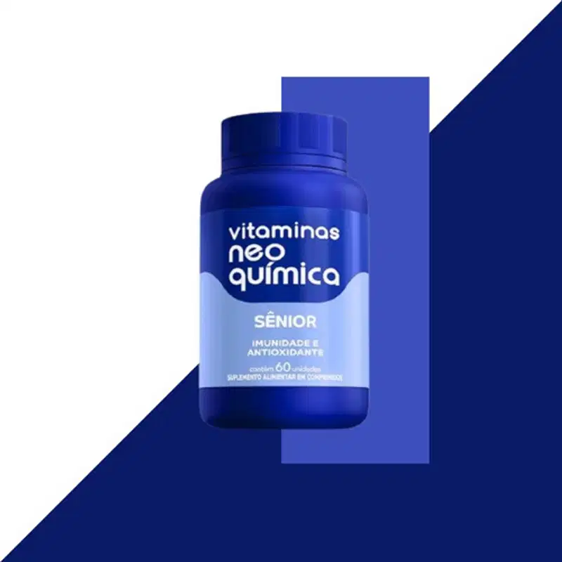 Kit 12 Vitaminas De Sênior 60 Cp Neo Quimica Sabor:Sem sabor