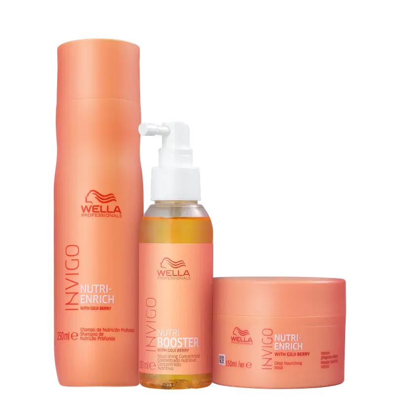 Kit Wella Professionals Invigo Nutri-Enrich Booster Trio (3 Produtos)