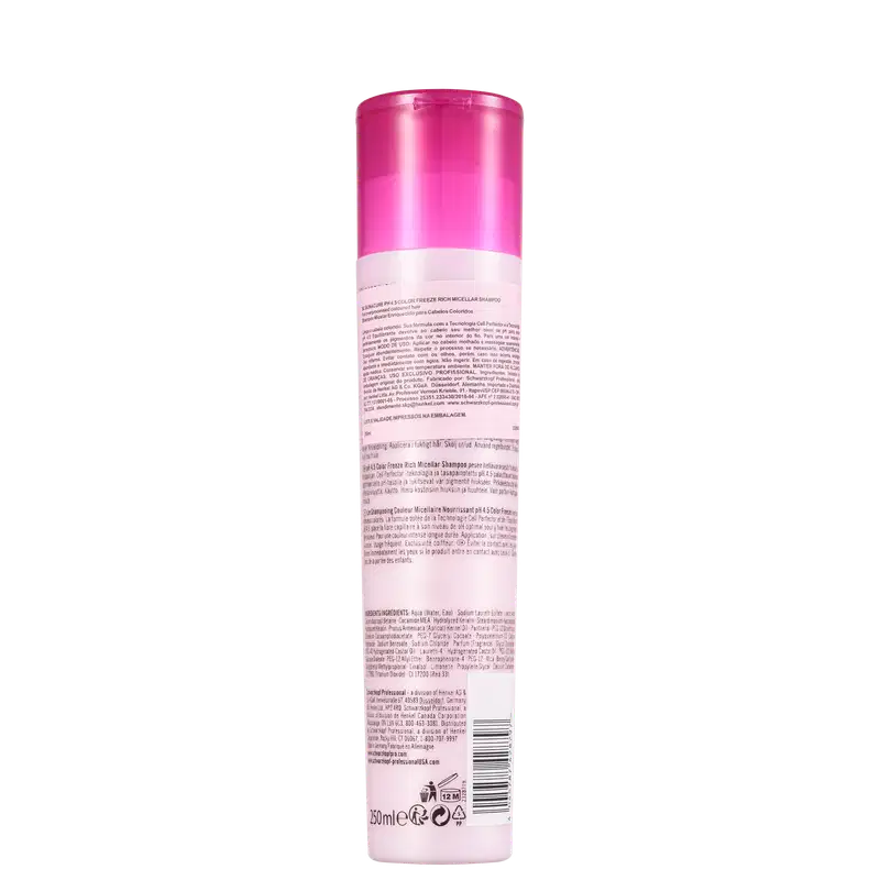 Schwarzkopf Professional BC Bonacure pH 4.5 Color Freeze Micellar Rich - Shampoo 250ml