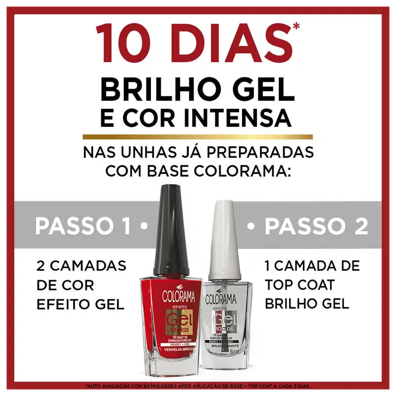 Colorama Efeito Gel - Finalizador para Esmalte 8ml