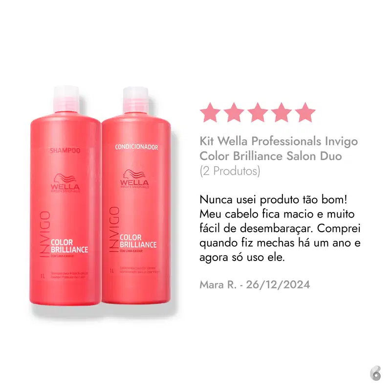 Kit Wella Professionals Invigo Color Brilliance Salon Duo (2 Produtos)