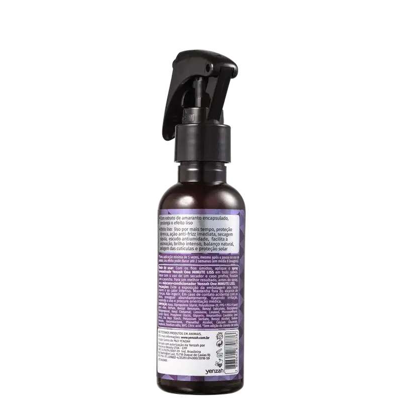 Yenzah One Minute Liss - Spray Alisador Temporário 120ml