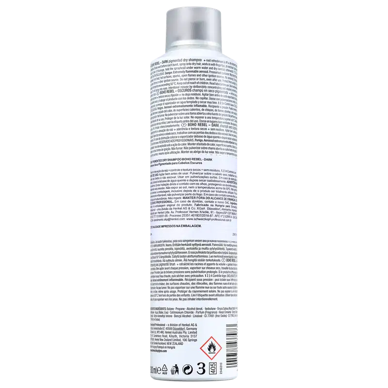 OSIS+ Boho Rebel Castanho Escuro - Shampoo a Seco 300ml