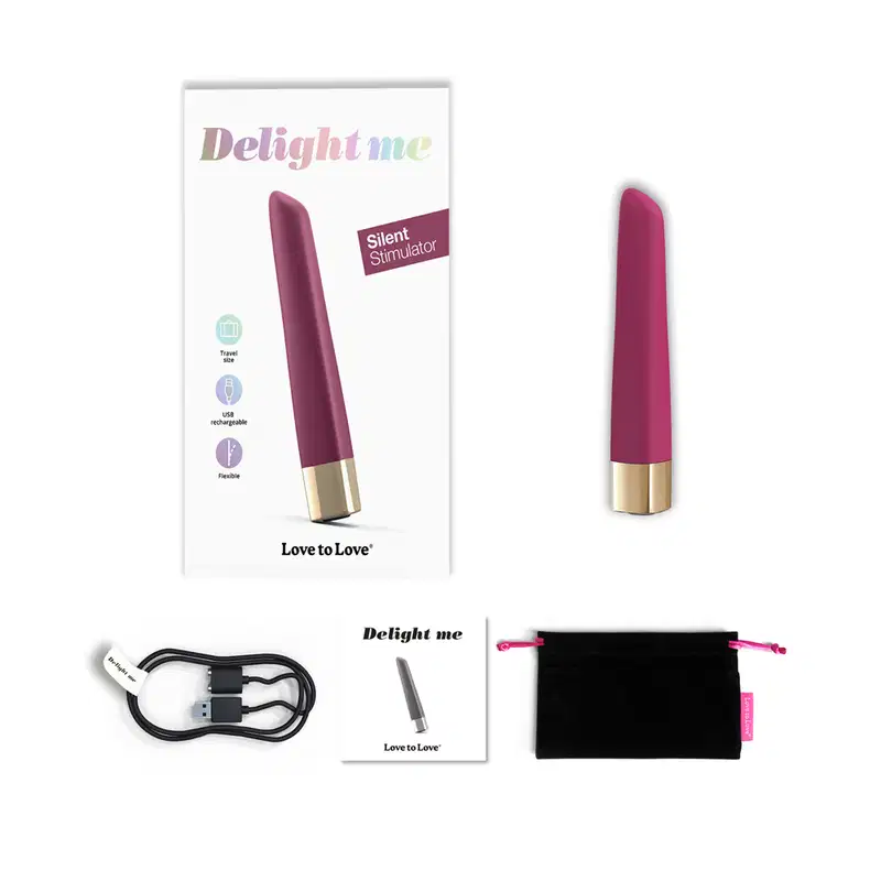 Vibrador Delight Me com 16 Vibraçoes Lovely Planet Plum Star