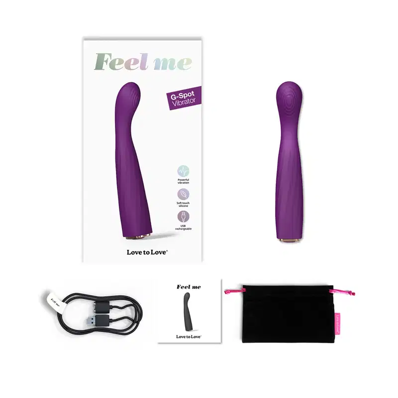 Vibrador Feel Me Flex com 16 Vibraçoes Lovely Planet Roxo