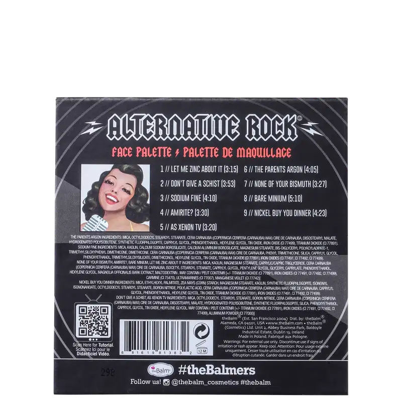 The Balm Alternative Rock Volume 2 - Paleta de Maquiagem  