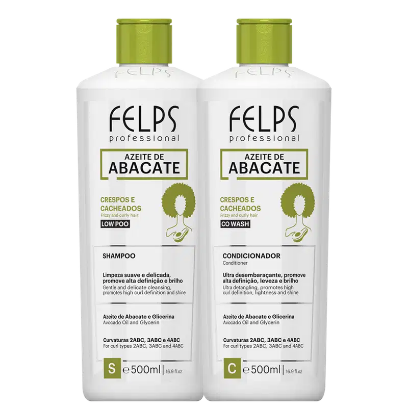 Kit Felps Professional Cachos Azeite de Abacate Duo (2 Produtos)